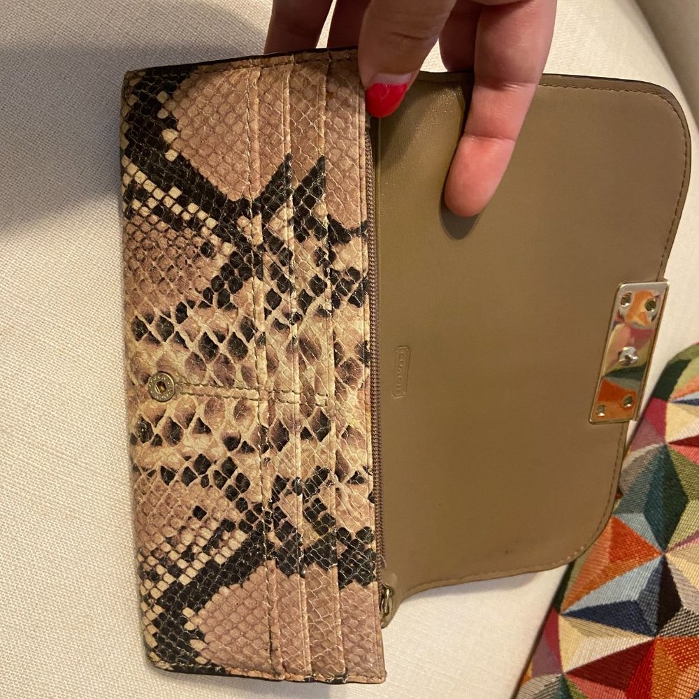 Coach Wallet Python Print - image 2